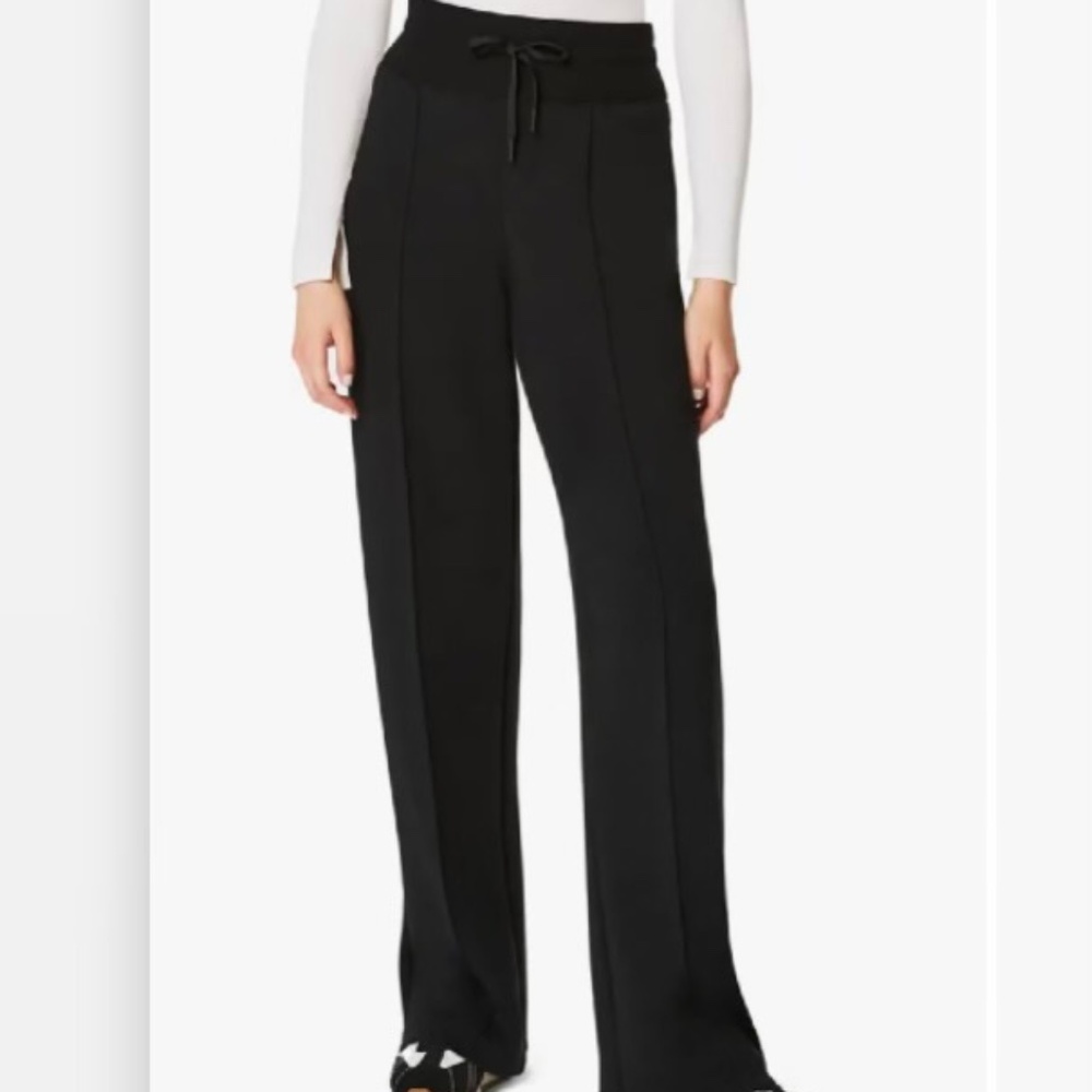 Spanx Air Essentials Lux Straight Leg Black Pants Size 1X Petite